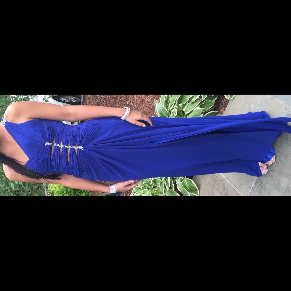 One shoulder prom dress